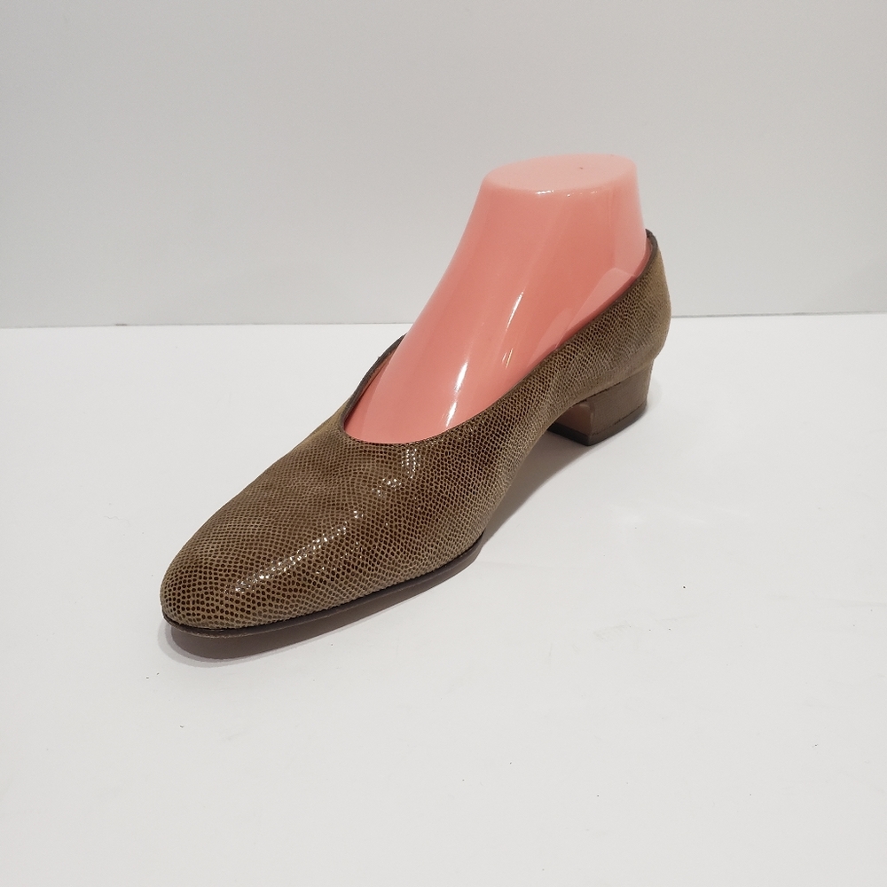 Silvia Florentino Spega Leather Slip On Pumps Shoes 8.5 N